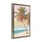 Stupell Industries Pastel Gradient Beach Scene Floating Frame Design by Amber Sterling